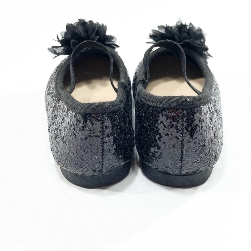✨🖤 Place Black Sequin Dress Shoes Girls Size 4 🖤✨ - Picture 8 of 11
